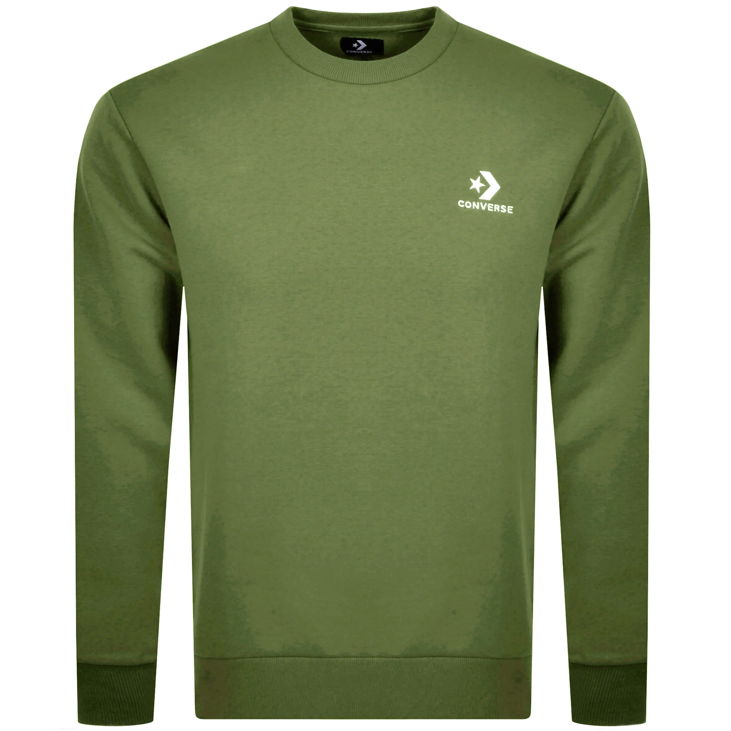 Alternative Image for ProductConverse Star Chevron Logo Sweatshirt Green1